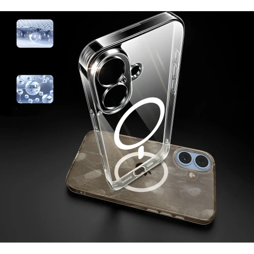 Etui UGREEN Classy Clear Magnetic do Apple iPhone 16 Plus przezroczyste