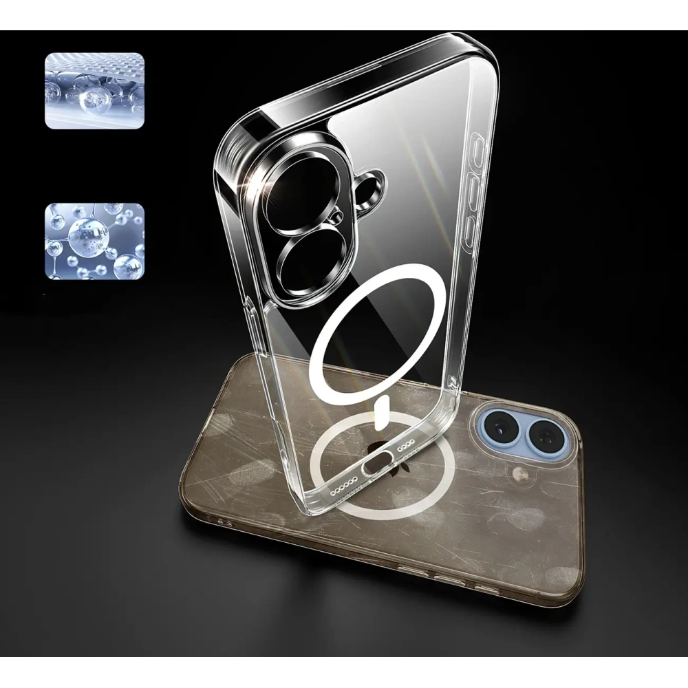 Etui UGREEN Classy Clear Magnetic do Apple iPhone 16 Plus przezroczyste