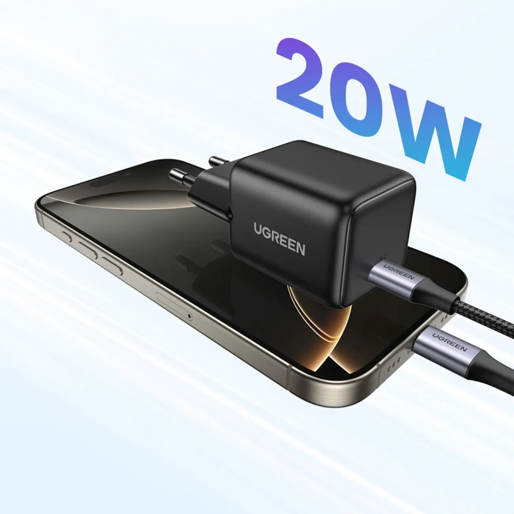 Ładowarka sieciowa UGREEN X512 20W GaN USB-C czarna