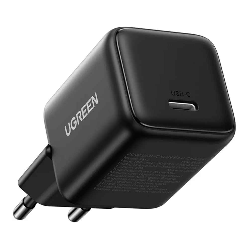 Ładowarka sieciowa UGREEN X512 20W GaN USB-C czarna