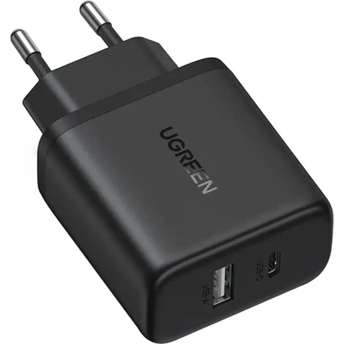 Ładowarka sieciowa UGREEN X227 20W GaN USB-A, USB-C czarna