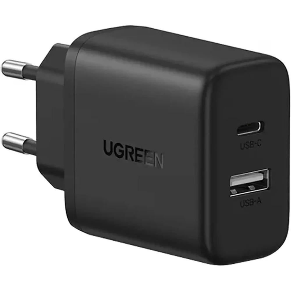 Ładowarka sieciowa UGREEN X227 20W GaN USB-A, USB-C czarna