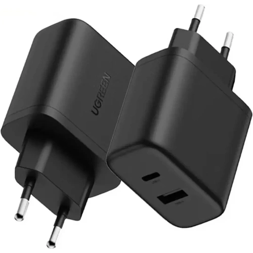 Ładowarka sieciowa UGREEN X227 20W GaN USB-A, USB-C czarna