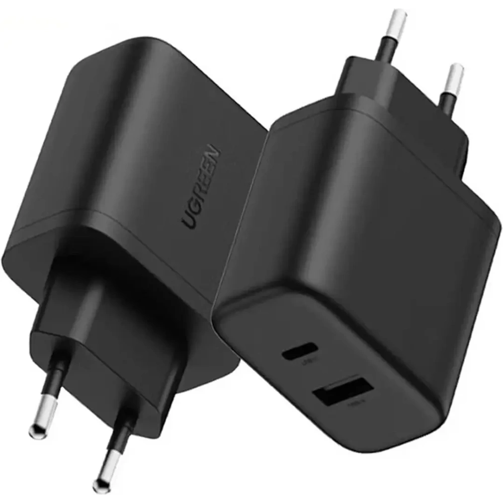 Ładowarka sieciowa UGREEN X227 20W GaN USB-A, USB-C czarna