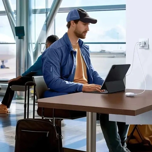 Ładowarka sieciowa UGREEN X227 20W GaN USB-A, USB-C biała