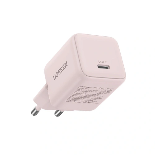 Ładowarka sieciowa UGREEN X512 20W GaN USB-C różowa