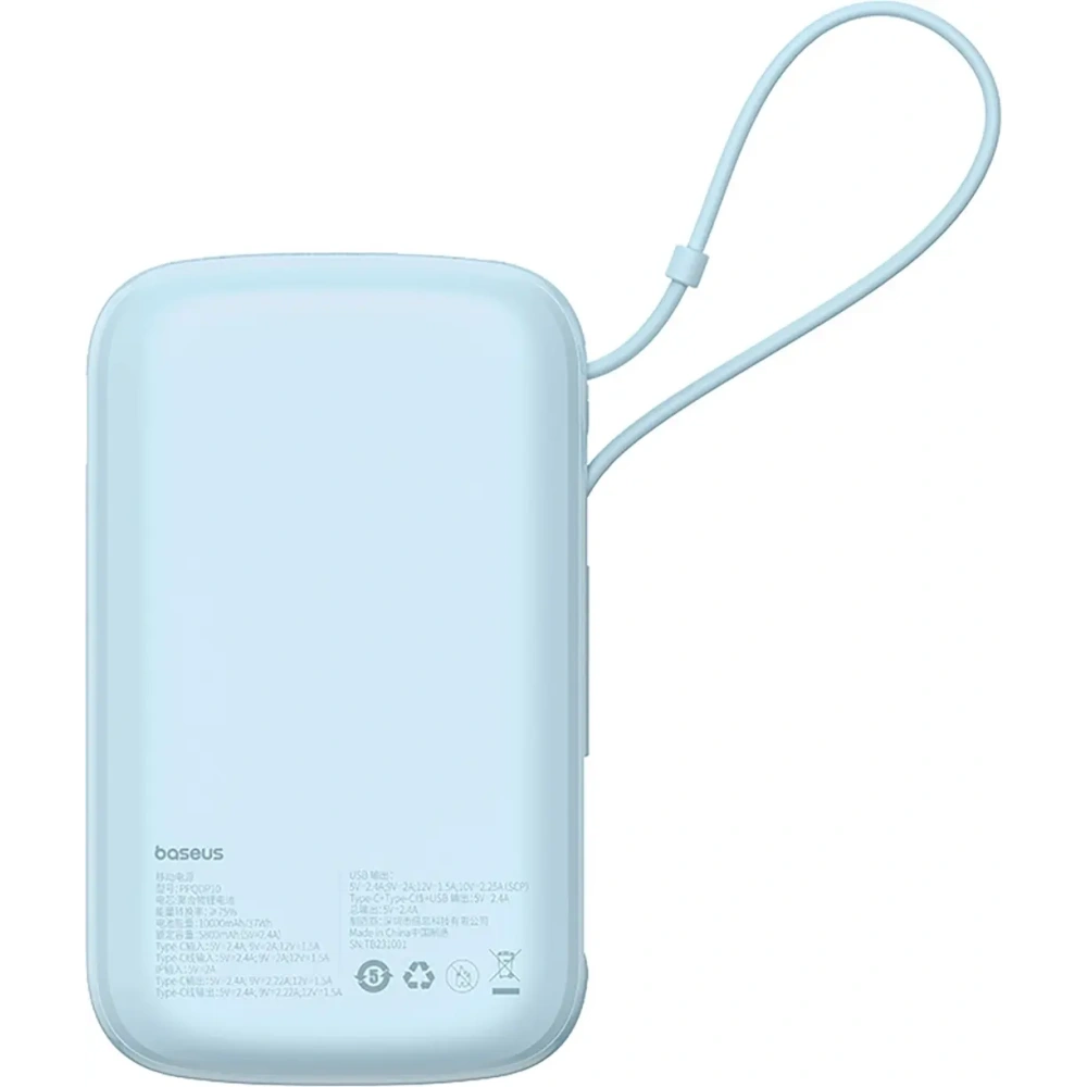 Powerbank Baseus Qpow Pro+ 22.5W 10000mAh USB-C niebieski