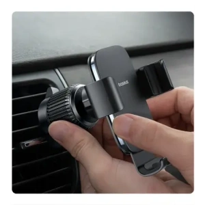 Uchwyt samochodowy do kratki Baseus Metal Age 3 grawitacyjny czarny