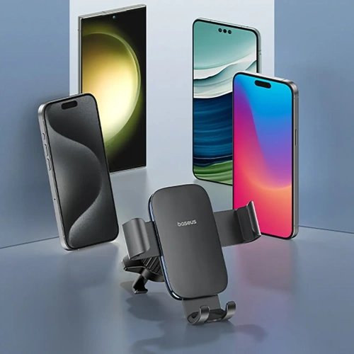 Uchwyt samochodowy do kratki Baseus Metal Age 3 grawitacyjny czarny