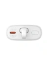 Powerbank Baseus Popsicle 5200mAh 20W z wbudowanym kablem Lightning + kabel Baseus Simple USB-C / USB-C 60W/20V/3A/30cm biało-zielony