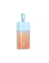 Powerbank Baseus Popsicle 5200mAh 20W z wbudowanym kablem Lightning + kabel Baseus Simple USB-C / USB-C 60W/20V/3A/30cm niebiesko-pomarańczowy