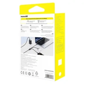 Kabel 3w1 Baseus Flash Series 3 USB-C / 2xUSB-C, Lightning 1.5m 100W czarny