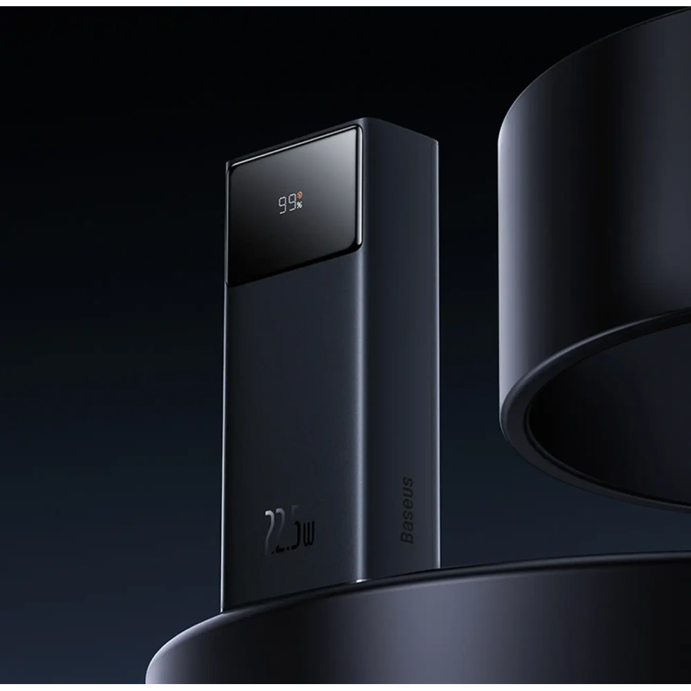 Powerbank Baseus EnerFill FP41 30000mAh 22.5W z kablem Baseus Simple USB-A / USB-C 3A 30cm czarny