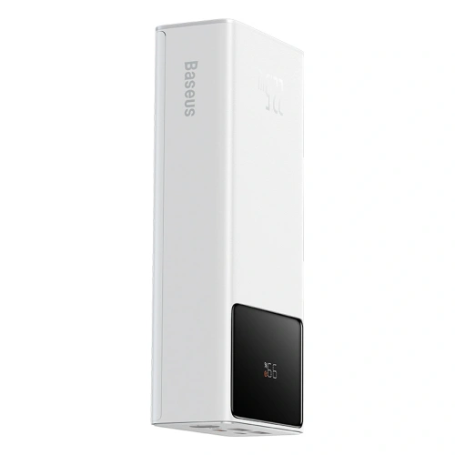 Powerbank Baseus EnerFill FP41 30000mAh 22.5W z kablem Baseus Simple USB-A / USB-C 3A 30cm biały