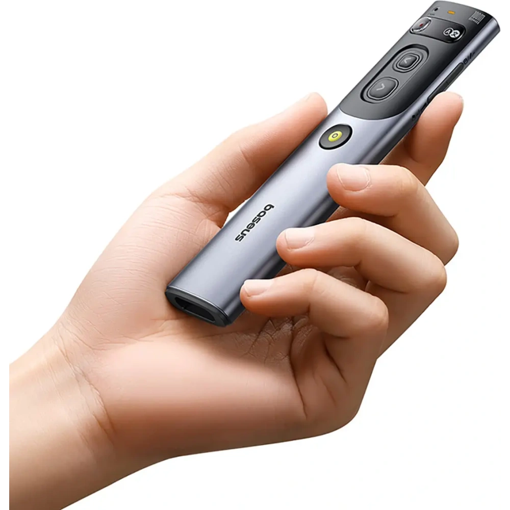 Wskaźnik laserowy Baseus Orange Dot z AI i automatycznym tłumaczeniem szary (z akumulatorem)