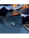HUB Baseus Metal Gleam USB-C / HDMI 4K 60Hz, 3xUSB-A 3.0, USB-C PD, SD, microSD szary
