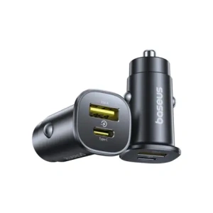 Ładowarka samochodowa Baseus GoTrip USB-A, USB-C 30W czarna
