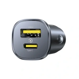 Ładowarka samochodowa Baseus GoTrip USB-A, USB-C 30W czarna