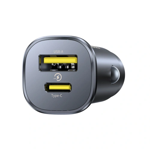 Ładowarka samochodowa Baseus GoTrip USB-A, USB-C 30W czarna