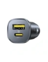 Ładowarka samochodowa Baseus GoTrip USB-A, USB-C 30W czarna