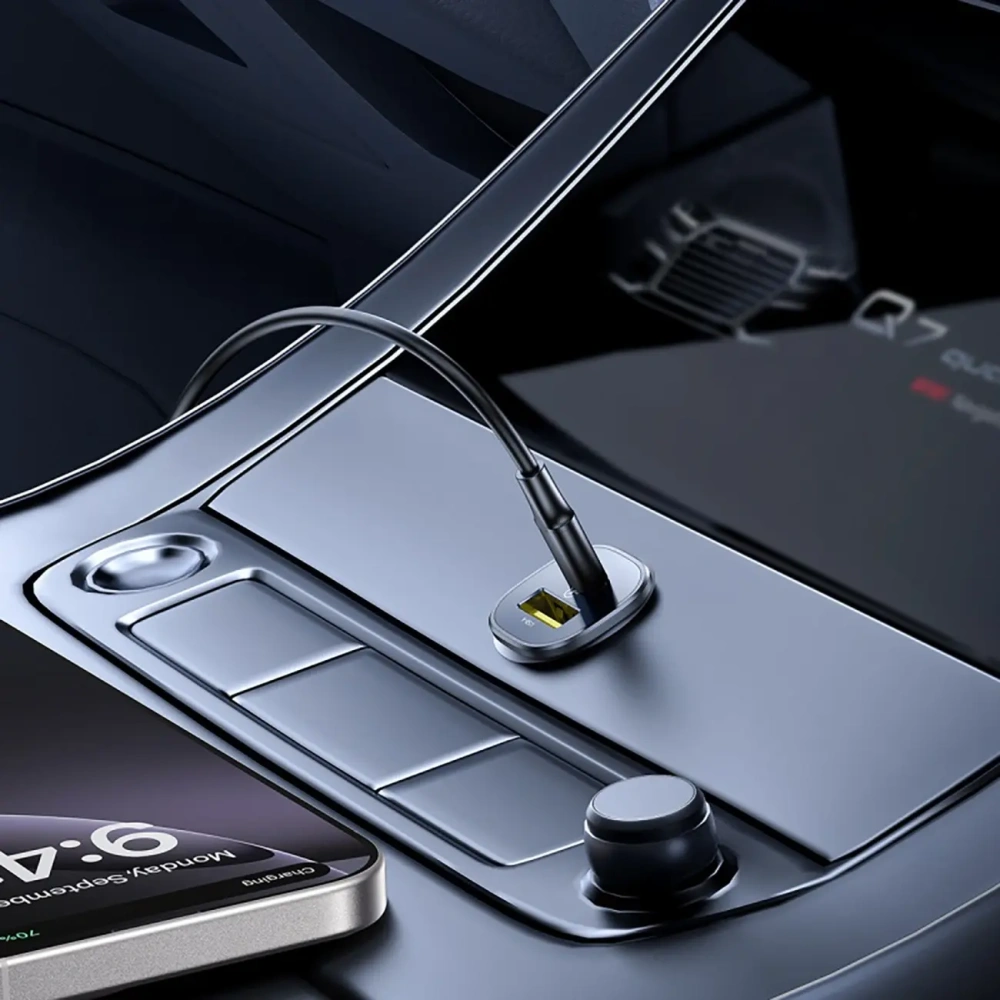 Ładowarka samochodowa Baseus GoTrip USB-A, USB-C 30W czarna