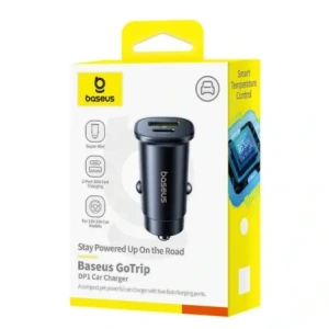 Ładowarka samochodowa Baseus GoTrip USB-A, USB-C 30W czarna