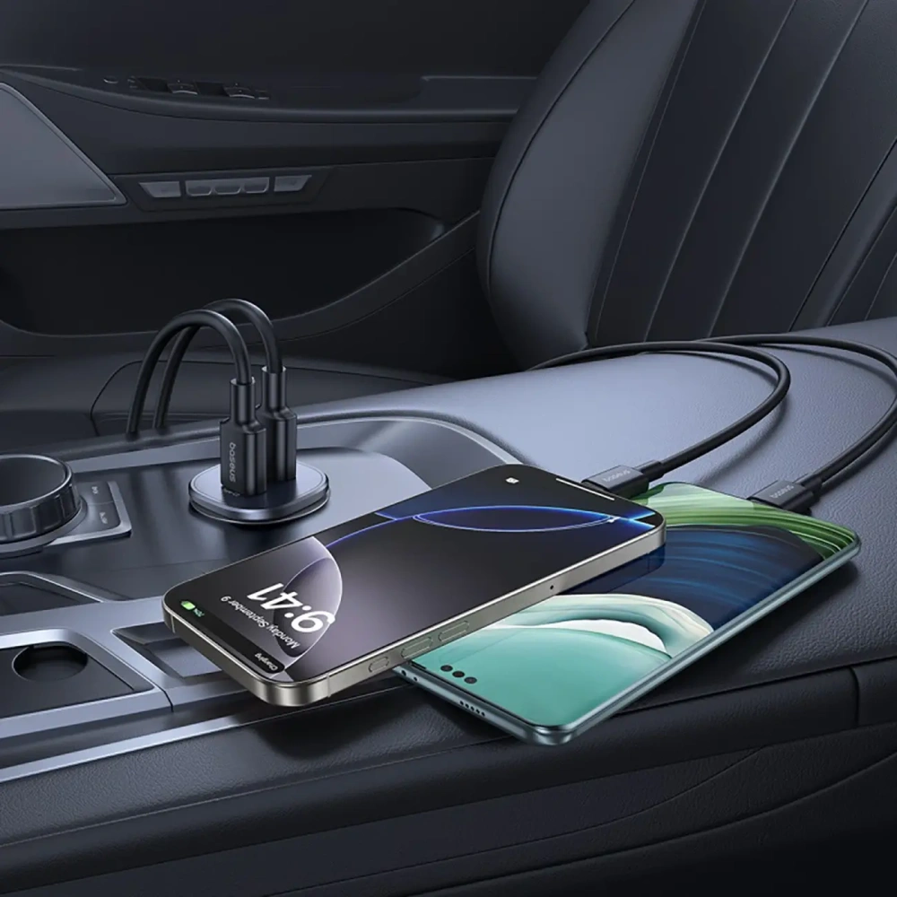 Ładowarka samochodowa Baseus GoTrip 2xUSB-C 30W czarna