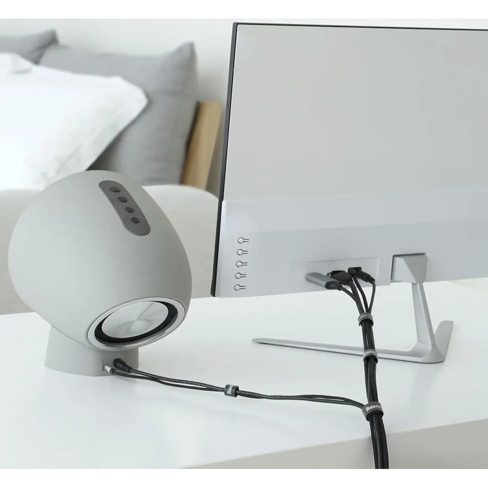 Taśma rzepowa Baseus Circle Velcro organizer 50cm czarna