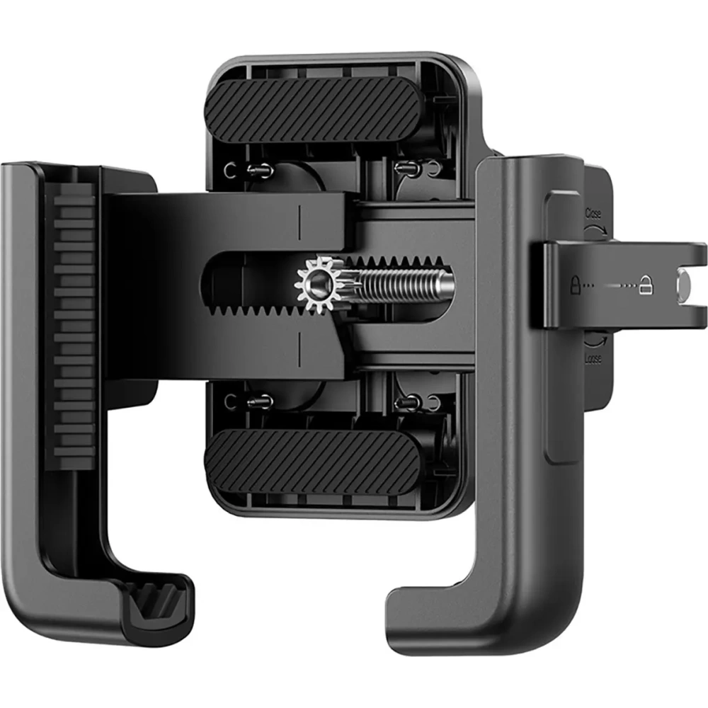 Uchwyt motocyklowy na telefon Baseus GoTrip do lusterka z amortyzacją czarny