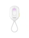 Wykrywacz ukrytych kamer Baseus Heyo Series II z alarmem i mini latarką + kabel Baseus Simple USB-A / USB-C biały