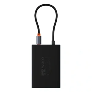 HUB Baseus PioneerJoy USB-C / HDMI 4K@60Hz, HDMI 4K@30Hz, DisplayPort 8K@30Hz, VGA, 2xUSB-A 3.0, 2xUSB-C szary