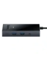 HUB Baseus PioneerJoy USB-C / HDMI 4K@60Hz, HDMI 4K@30Hz, DisplayPort 8K@30Hz, VGA, 2xUSB-A 3.0, 2xUSB-C szary