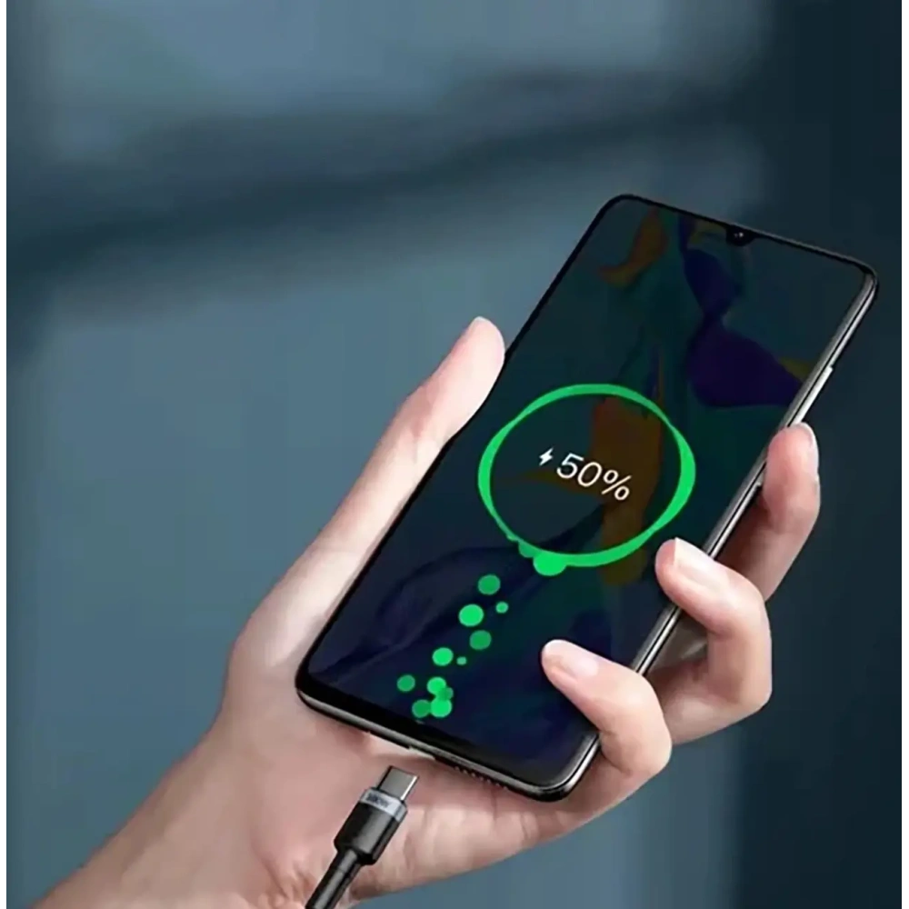 Kabel Baseus Cafule USB-C / USB-C 100W PD 2.0 2m szaro-czarny