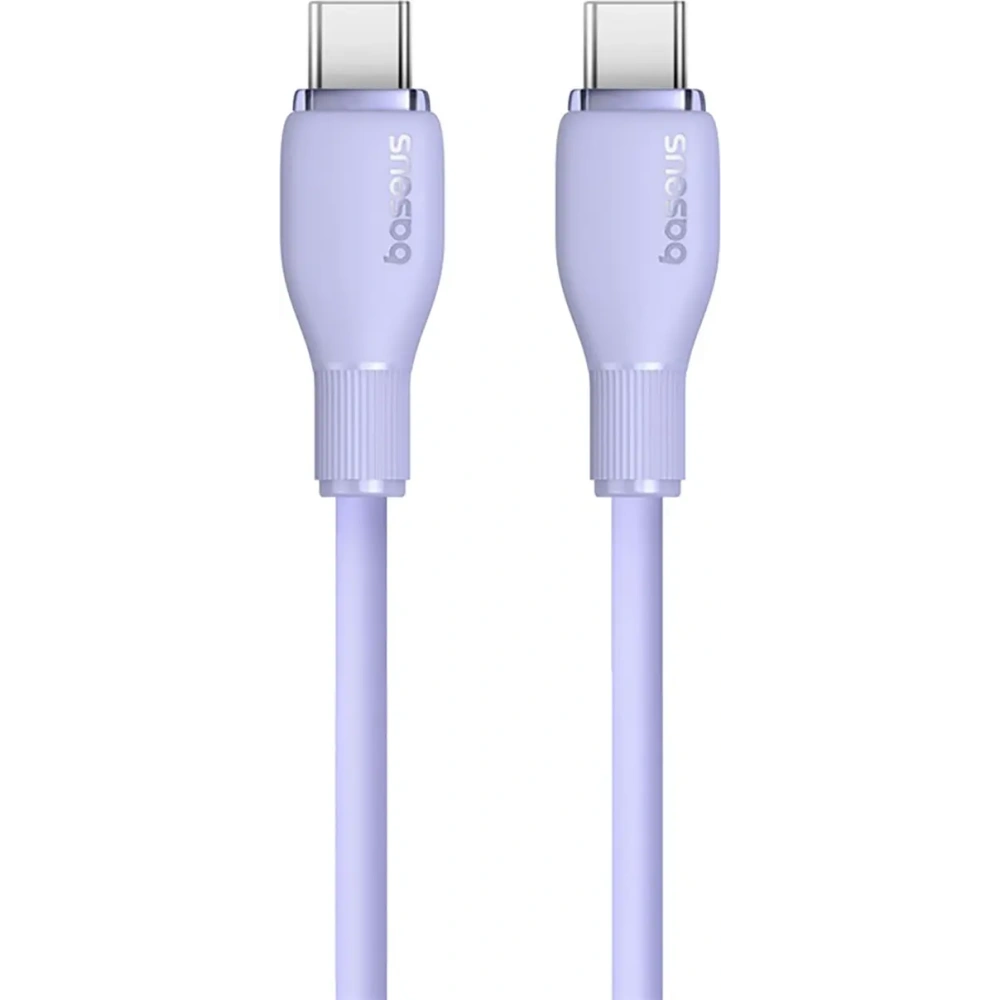 Kabel Baseus Pudding USB-C / USB-C 100W 2m fioletowy
