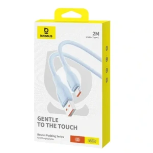 Kabel Baseus Pudding USB-A / USB-C 100W 2m niebieski