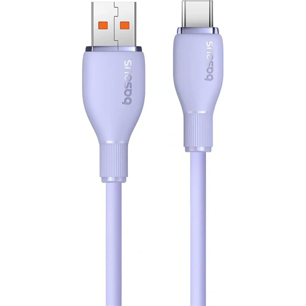 Kabel Baseus Pudding USB-A / USB-C 100W 2m fioletowy