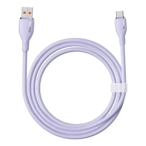 Kabel Baseus Pudding USB-A / USB-C 100W 2m fioletowy