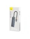 HUB Baseus UltraJoy USB-A / 3xUSB-A 3.0, RJ45 szary