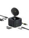HUB Baseus MagPro Series II USB-C / ładowarka kompatybilna z MagSafe 15W, HDMI, USB-A, USB-C, SD/TF czarny