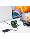 HUB Baseus MagPro Series II USB-C / ładowarka kompatybilna z MagSafe 15W, HDMI, USB-A, USB-C, SD/TF czarny
