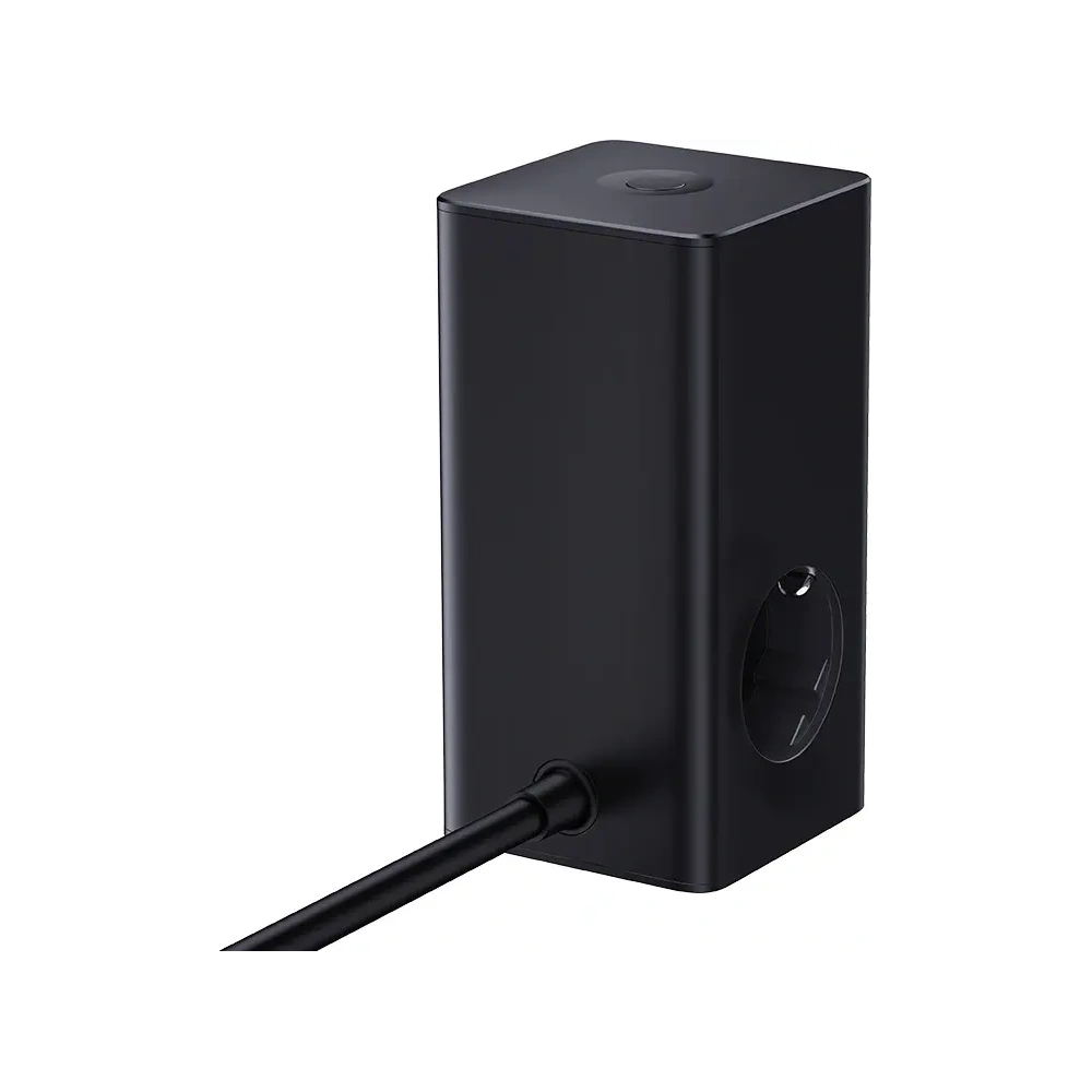 Stacja ładująca Baseus PowerCombo Tower 100W 2xAC, 2xUSB-A + 2x USB-C 1.5m czarna