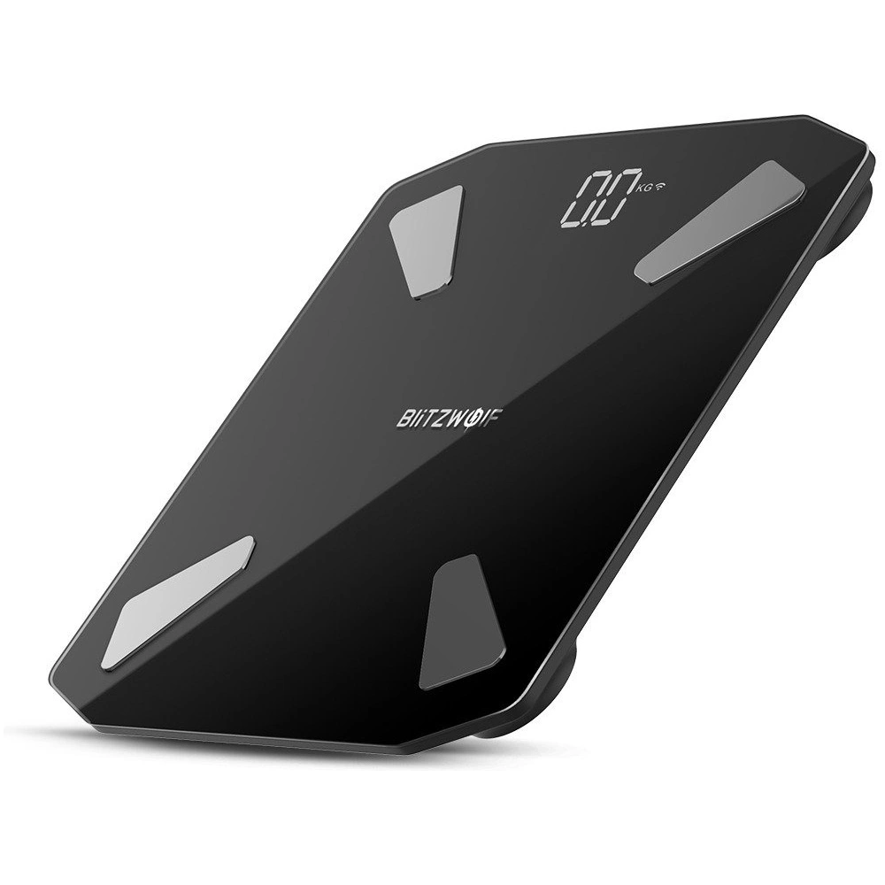 Inteligentna waga WiFi BlitzWolf BW-SC3 z 13 funkcjami pomiaru ciała (czarna)