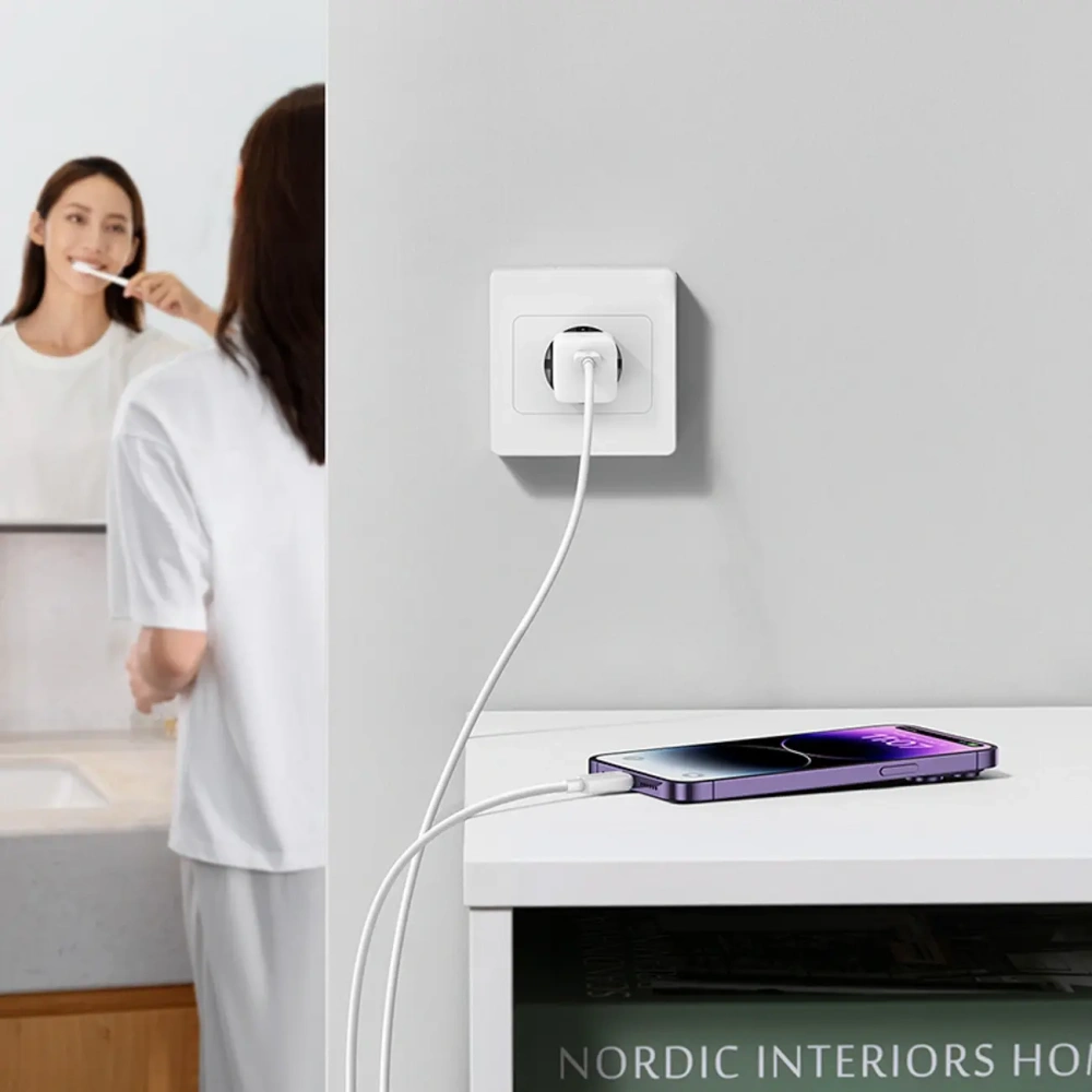 Ładowarka sieciowa Baseus GaN5 USB-C 30W biała