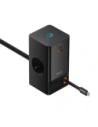 Stacja ładująca Baseus PowerCombo 65W 1.5m 2xAC, USB-A, USB-C + kabel USB-C czarna