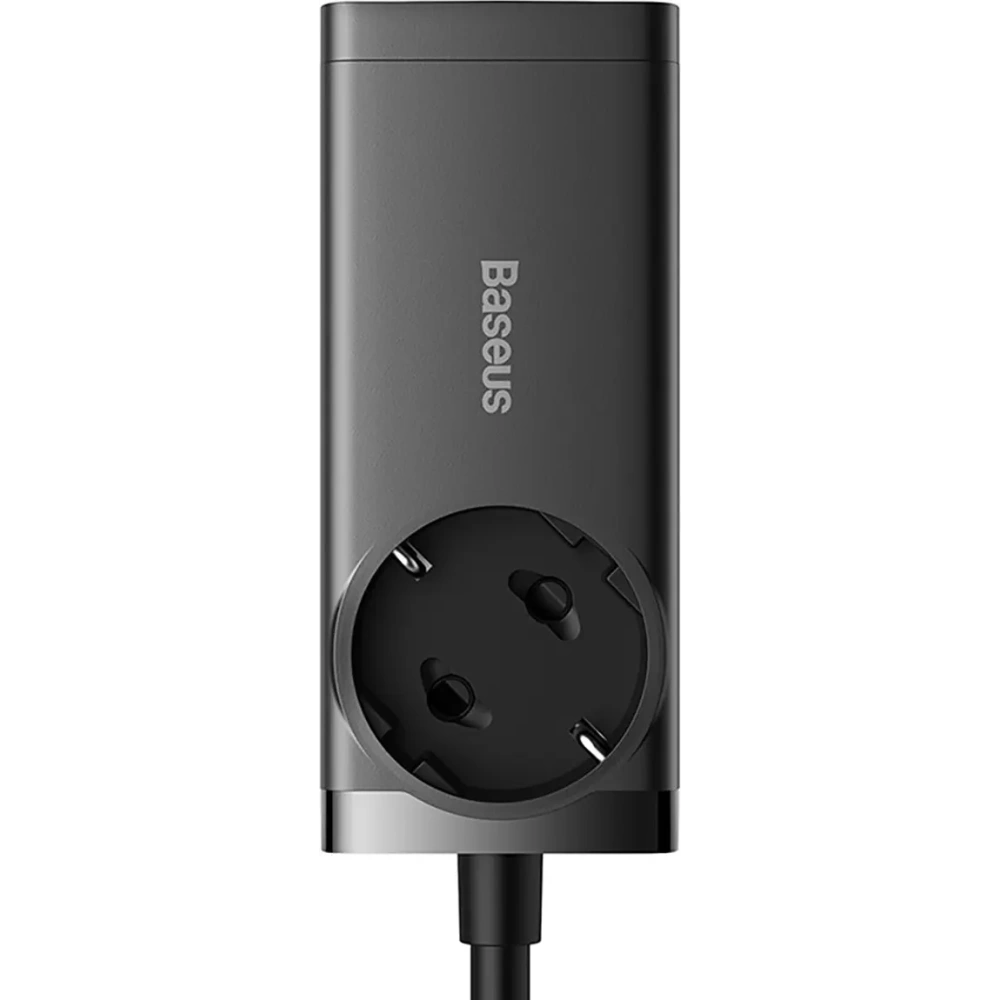 Stacja ładująca Baseus GaN3 Pro 65W AC + 2xUSB-C + 2xUSB-A z kablem Baseus Xiaobai USB-C / USB-C 100W 1m czarna