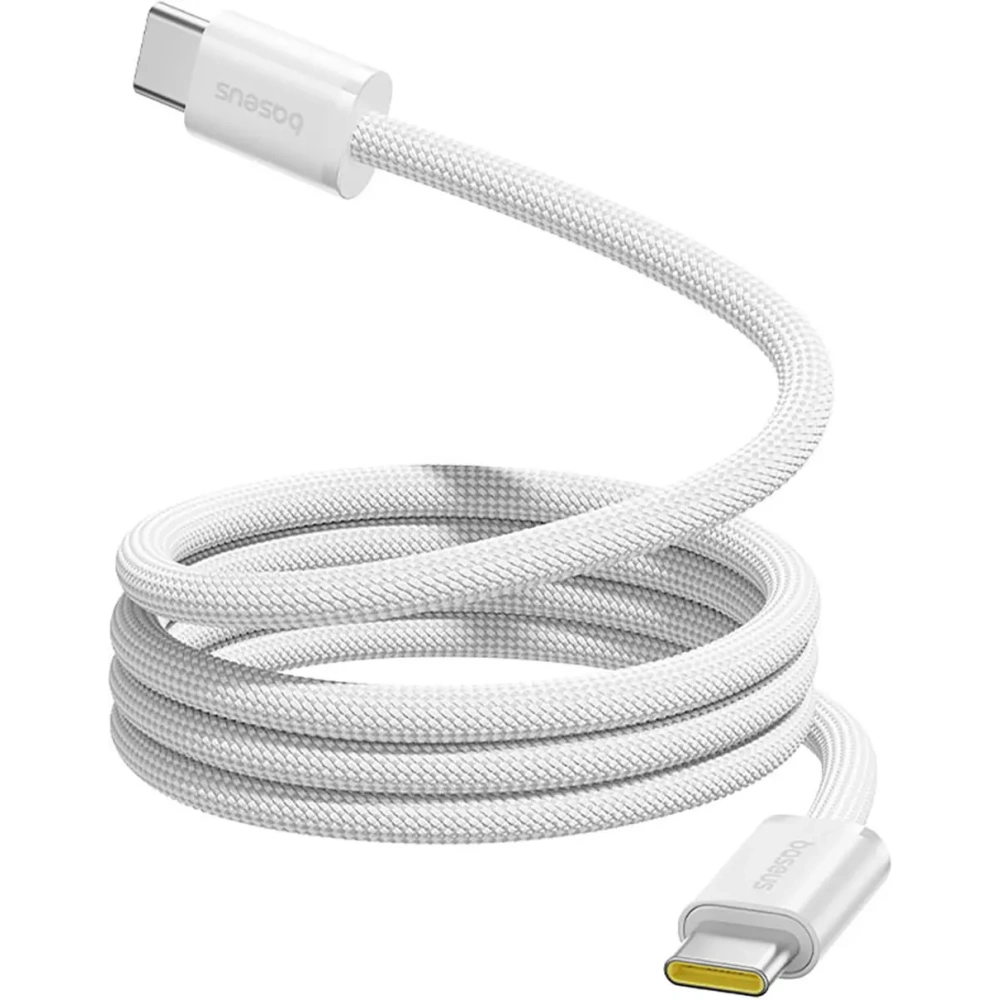 Kabel magnetyczny Baseus Dynamic 4 Pro 100W USB-C / USB-C 1m biały