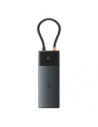HUB Baseus Metal Gleam II USB-C / HDMI 4K@120Hz, HDMI 4K@60Hz, USB-A 3.2 10Gbps, USB-C 3.2 10Gbps, 2xUSB-A 2.0 480Mbps, USB-C PD 100W, RJ45 1000Mbps, SD/TF szary