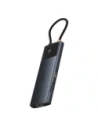 HUB Baseus Metal Gleam II USB-C / HDMI 4K@120Hz, HDMI 4K@60Hz, USB-A 3.2 10Gbps, USB-C 3.2 10Gbps, 2xUSB-A 2.0 480Mbps, USB-C PD 100W, RJ45 1000Mbps, SD/TF szary