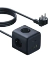 Kostka / listwa zasilająca Baseus EnerFill FA11 AC / USB-A 18W, USB-C 67W, 3xAC 1.5m czarna