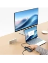 HUB Baseus Metal Gleam II USB-C / HDMI 4K@120Hz, HDMI 4K@60Hz, USB-A 3.2 10Gbps, USB-C 3.2 10Gbps, 2xUSB-A 2.0 480Mbps, USB-C PD 100W, RJ45 1000Mbps, SD/TF szary